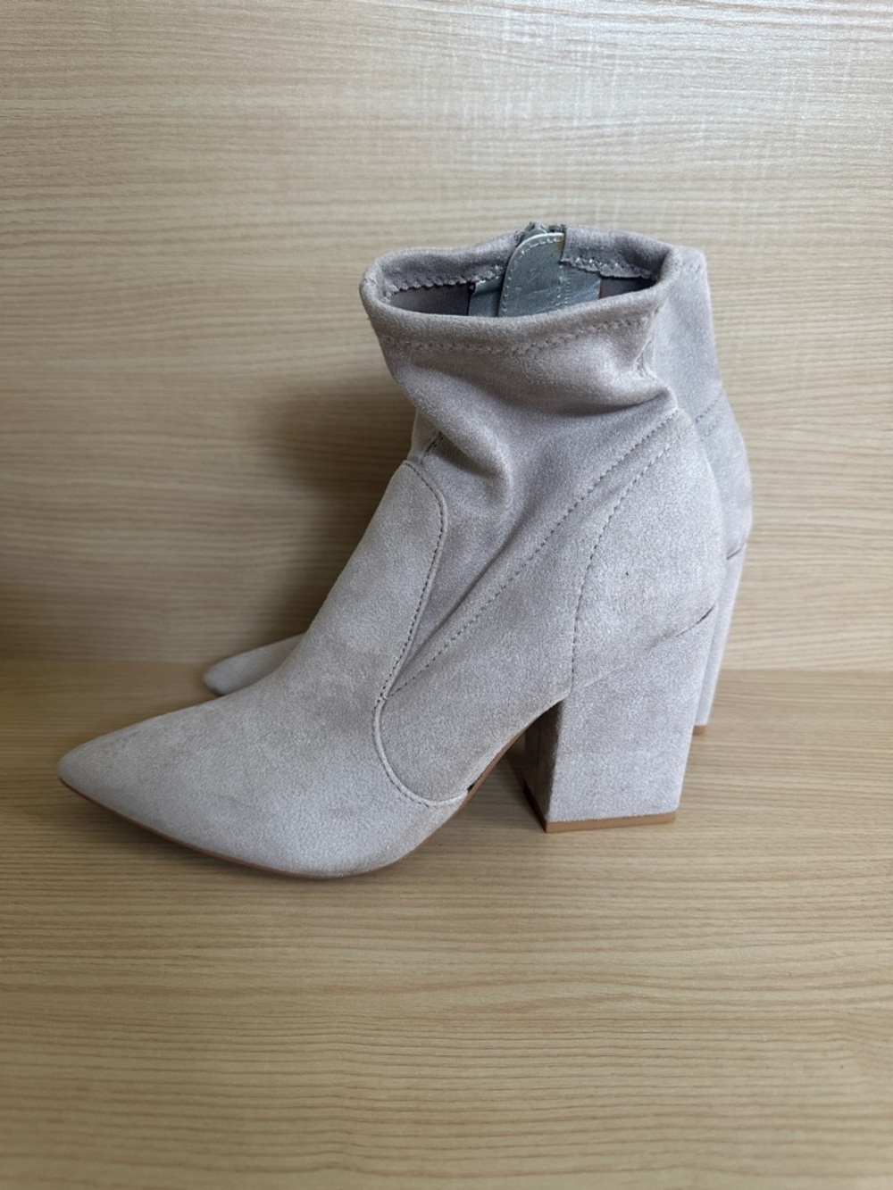 Express Gray Sock Booties 7